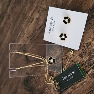 Kate Spade Black Flower Set